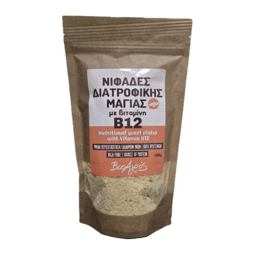Διατροφική Μαγιά (Νιφαδες) +Β12 Βιοαγρός 100g