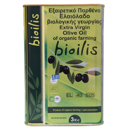 Ελαιόλαδο Εξτρά Παρθένο BioIlis 3Lt ΒΙΟ