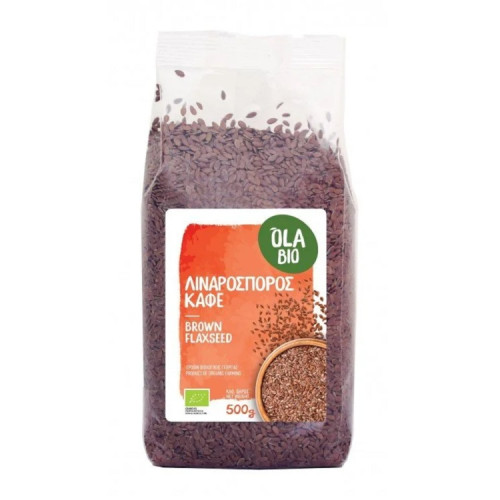 Λιναρόσπορος Καφέ OlaBio 500g ΒΙΟ Λιναρόσπορος Καφέ OlaBio 500g ΒΙΟ