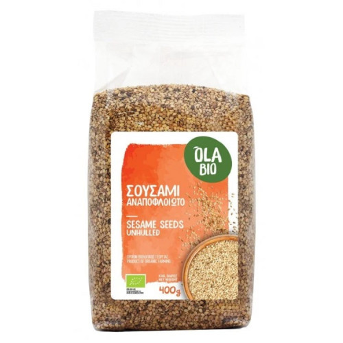 Σουσάμι αναποφλοίωτο OlaBio 400g ΒΙΟ Σουσάμι αναποφλοίωτο OlaBio 400g ΒΙΟ