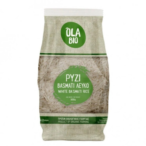 Ρύζι μπασμάτι λευκό αυθεντικό OlaBio 500g ΒΙΟ Ρύζι μπασμάτι λευκό αυθεντικό OlaBio 500g ΒΙΟ
