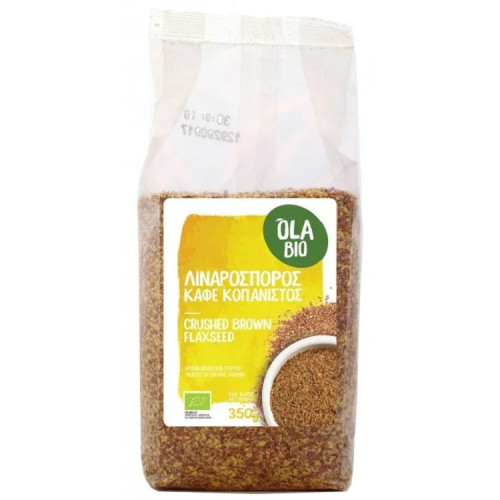 Λιναρόσπορος Καφέ Κοπανιστός OlaBio 350g BIO Λιναρόσπορος Καφέ Κοπανιστός OlaBio 350g BIO