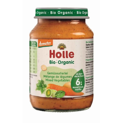 Βρεφικό Γεύμα Mix Λαχανικών (6Μ+) Holle 190g BIO