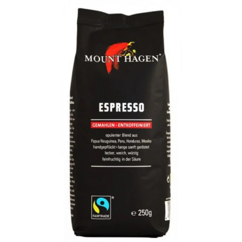 Καφές Espresso Ντεκαφεϊνέ Mount Hagen 250g ΒΙΟ