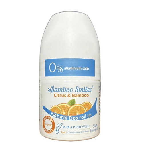 Αποσμητικό roll on citrus BambooSmiles 50ml ΒΙΟ Αποσμητικό roll on citrus BambooSmiles 50ml ΒΙΟ