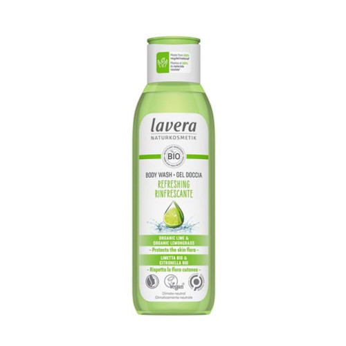 Αφρόλουτρο με lime και λεμονόχορτο Refreshing Lavera 200ml BIO