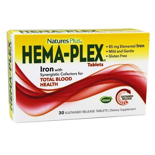 HEMA-PLEX S/R Nature's Plus 30tabs