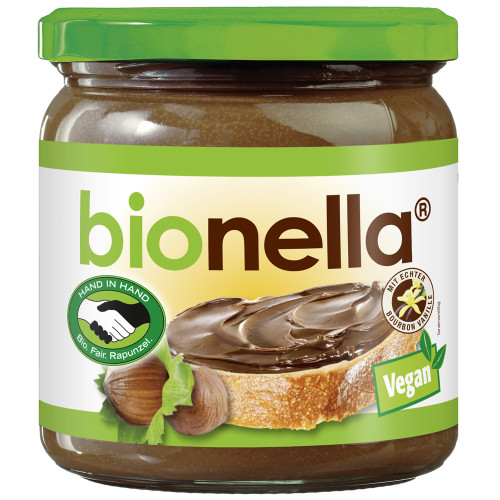 BIONELLA Vegan Επάλειμμα Κακάο - Φουντούκι 400g Rapunzel BIO BIONELLA Vegan Επάλειμμα Κακάο - Φουντούκι 400g Rapunzel BIO