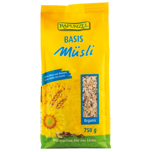 Μούσλι Basic χωρίς ζάχαρη 750g Rapunzel BIO