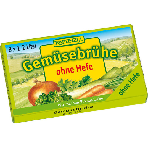 Κύβοι Λαχανικών χωρίς μαγιά Rapunzel (8τχμ) 80g ΒΙΟ