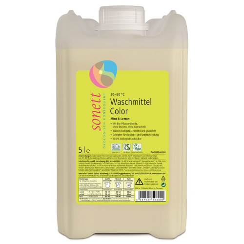 Υγρό Πλυντηρίου Ρούχων COLOR Sonett 5Lt Υγρό Πλυντηρίου Ρούχων COLOR Sonett 5Lt