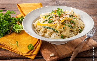 Ταλιατέλες με σόγια και κάρρυ